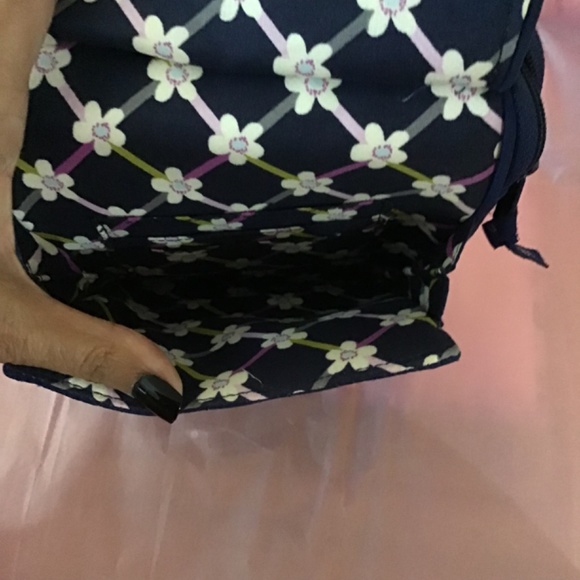 Vera Bradley Little Hipster Navy Quilted Messenger Bag - Picture 3 of 7